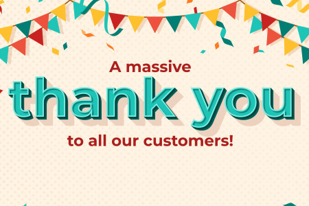 A massive THANK YOU to all our customers!