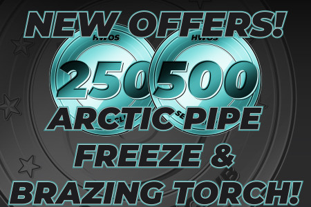 New Service Club Offers! Arctic Pipe Freeze & Brazing Torch with Bonus Tokens!