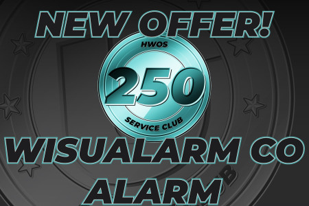 New Service Club Offer! WisuAlarm 10 year CO Alarm with Bonus Tokens!