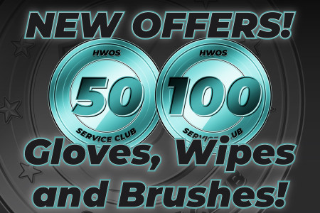 New Service Club Offers! Gloves, Wipes and Brushes!