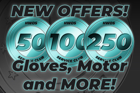 New Service Club Offers! Gloves, Motor and More!