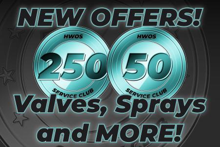 New Service Club Offers! Valves, Sprays & More!