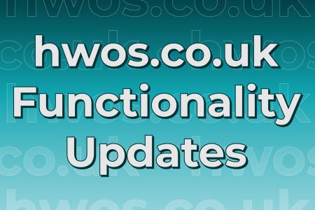 hwos.co.uk Functionality Updates