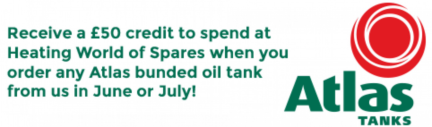Receive a £50 credit to spend at HWOS when you order any Atlas bunded oil tank in June or July!