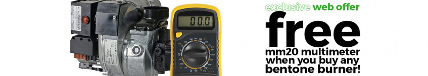 FREE Digital Multimeter with every Bentone Burner from hwos.co.uk!