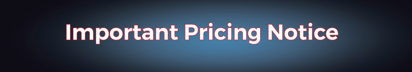 Product Pricing Update - January 2018