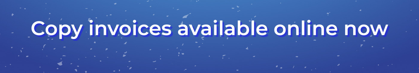 Copy invoices available online now