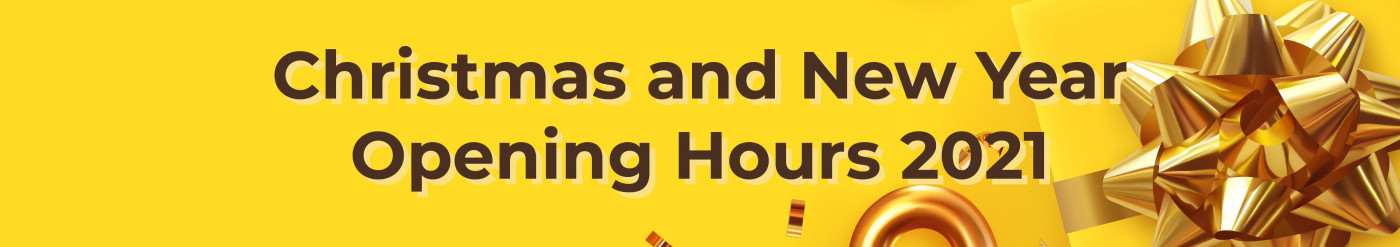 Christmas and New Year Opening Hours and Courier Dates 2021